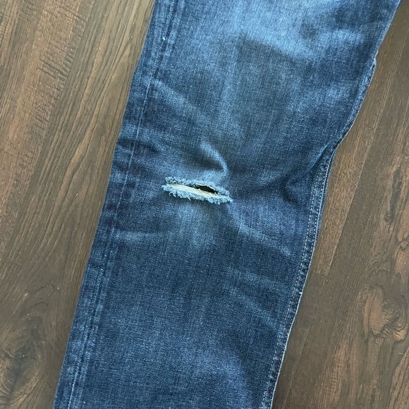 BONOBOS The Blue Jean Distressed Straight Leg Classic Stretch Size 32x32 - Picture 5 of 10